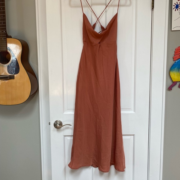 White Fox Dress NWT- Walk The Line (Rust) : BRAND NEW - Picture 4 of 5
